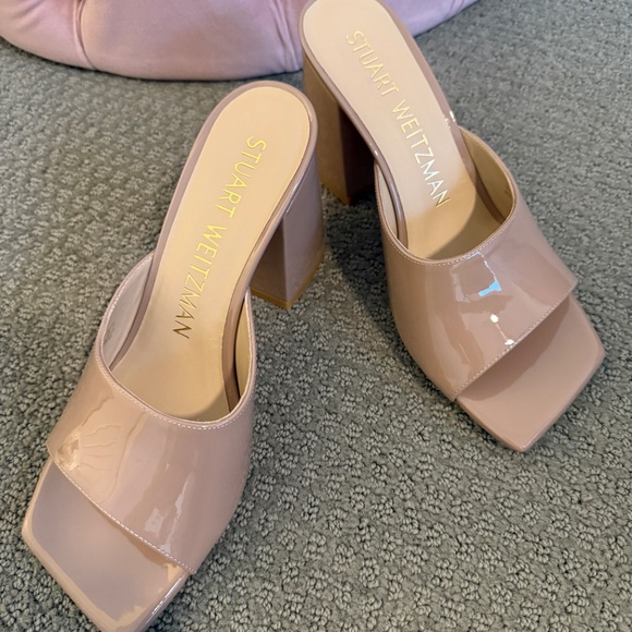 New Stuart Weitzman Tia 85 Block Heel Sandals - Size 6.5 - Picture 4 of 5